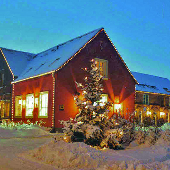 Landhaus im Winter