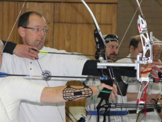 Hallentraining beim TSV Wittenau, vorn Karla Friehold