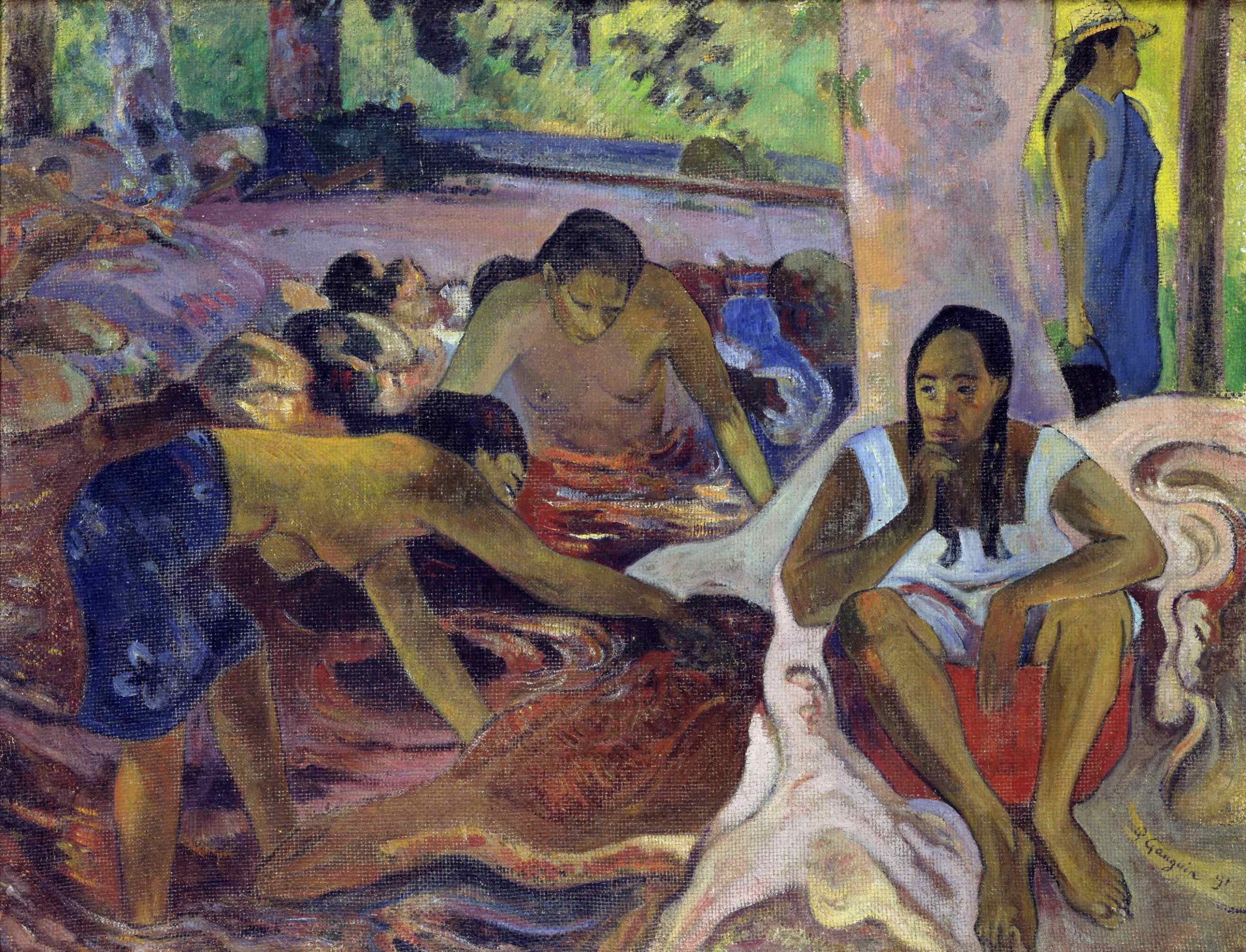 Gauguin-Tahitianische Fischerinnen
